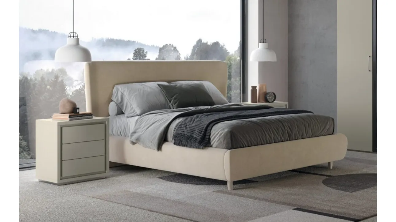 Letto in tessuto Like di Euro Design