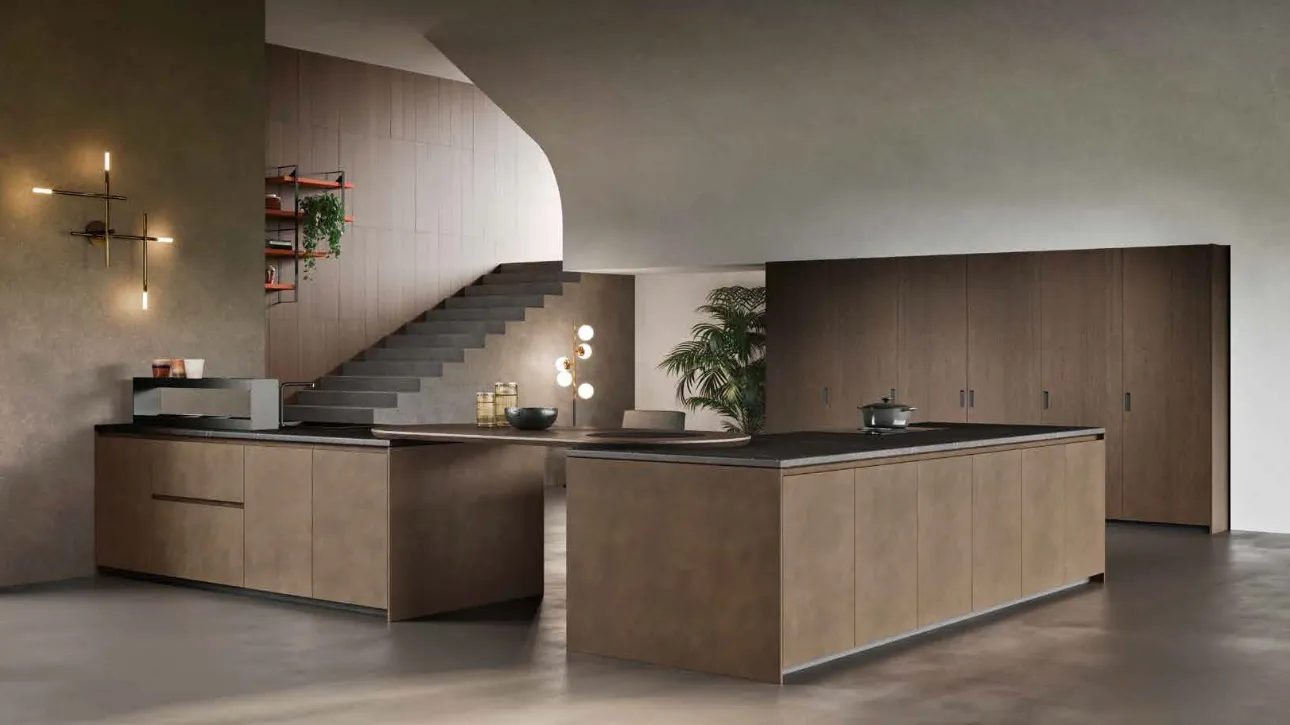 Cucina Design con penisola K105 06 di Zecchinon Cucine