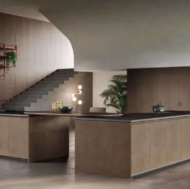 Cucina Design con penisola K105 06 di Zecchinon Cucine