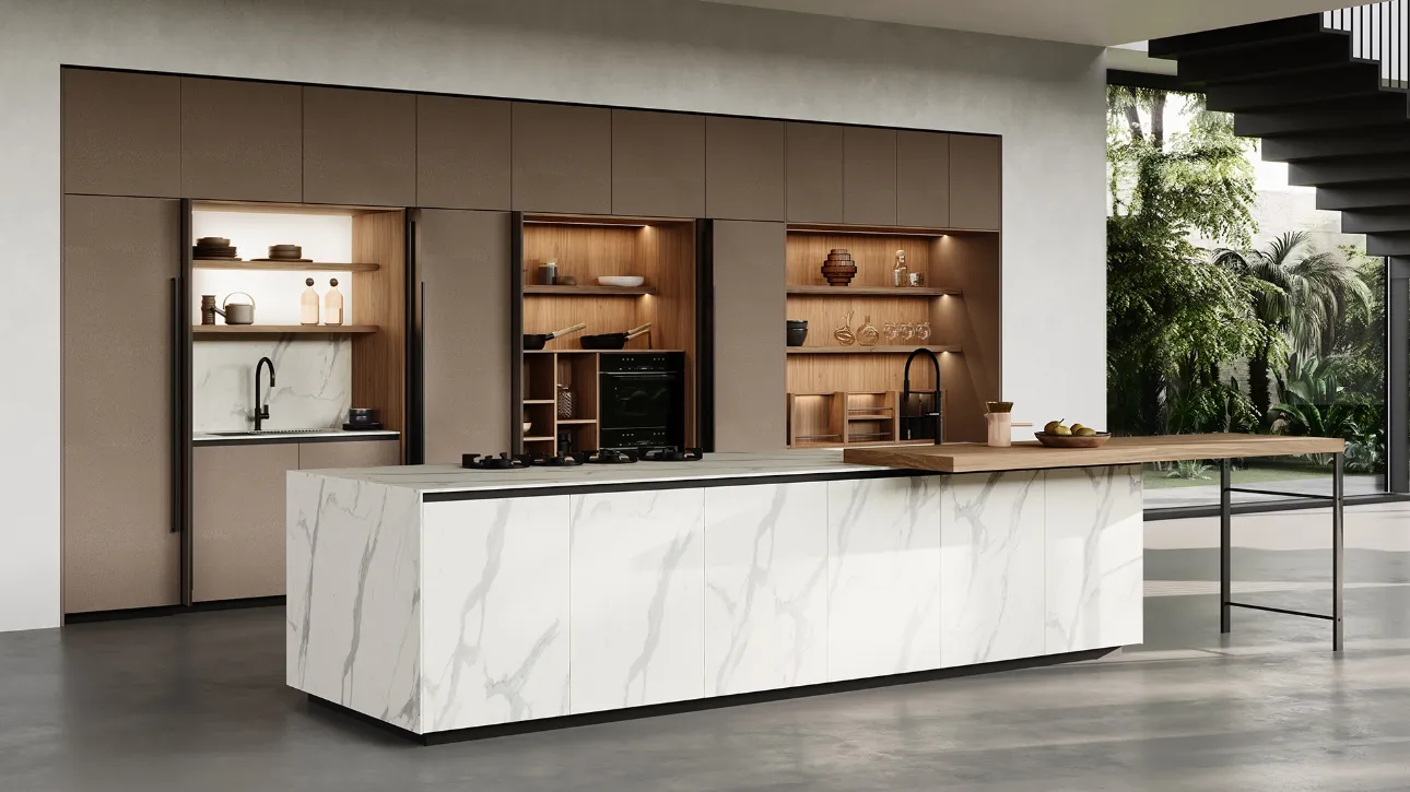 Cucina Design con isola Kate 01 di Zecchinon Cucine