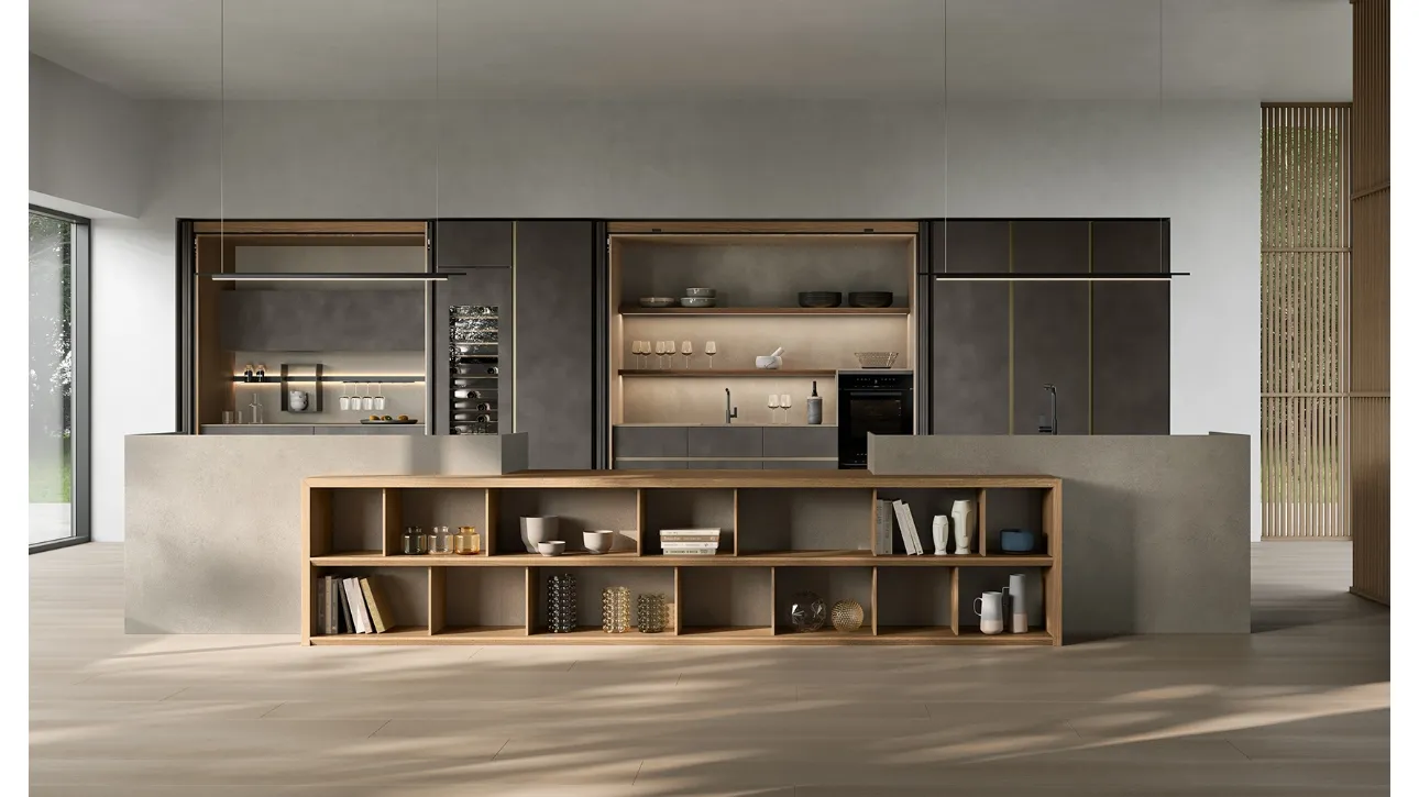 Cucina Design con isola Kate 03 di Zecchinon Cucine