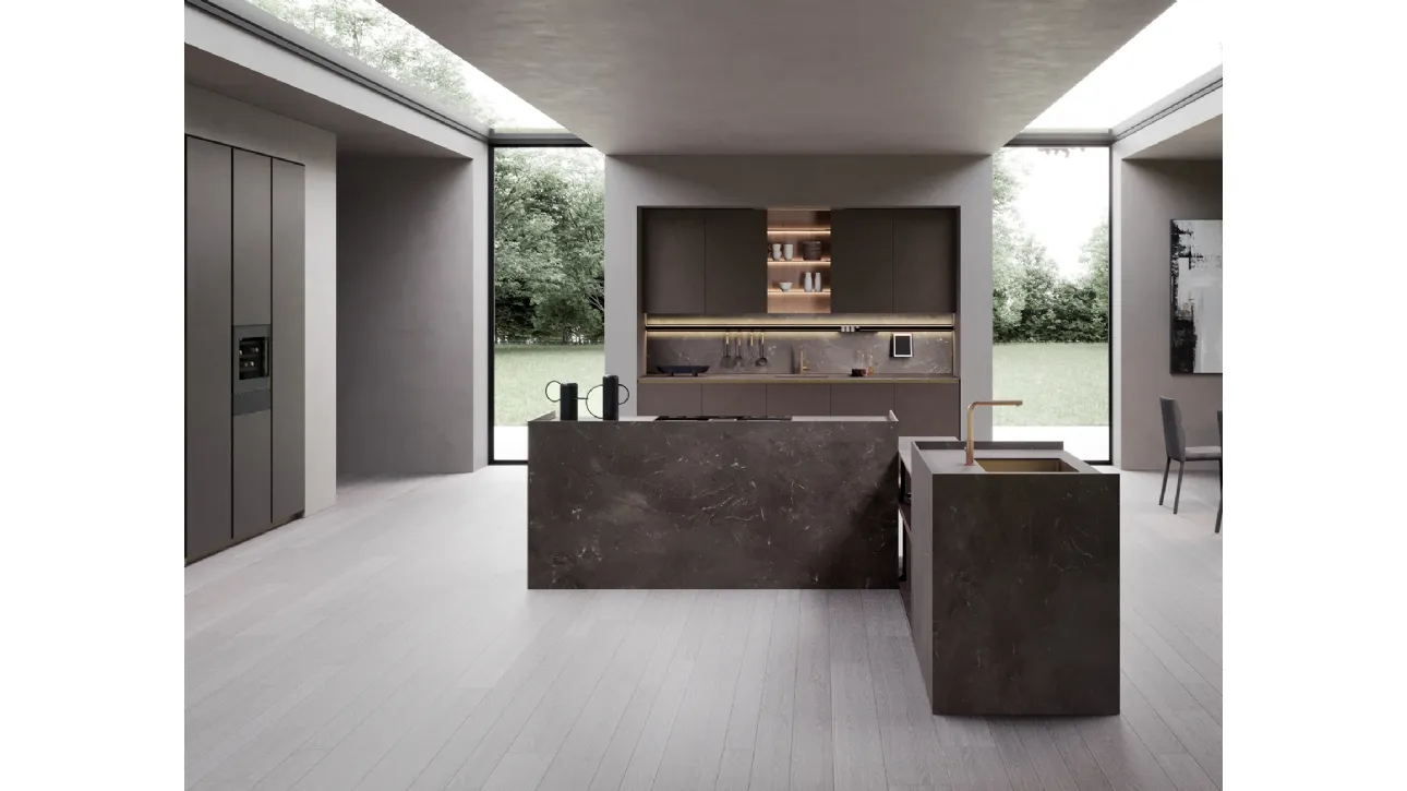 Cucina Design con isola T80 02 di Zecchinon Cucine