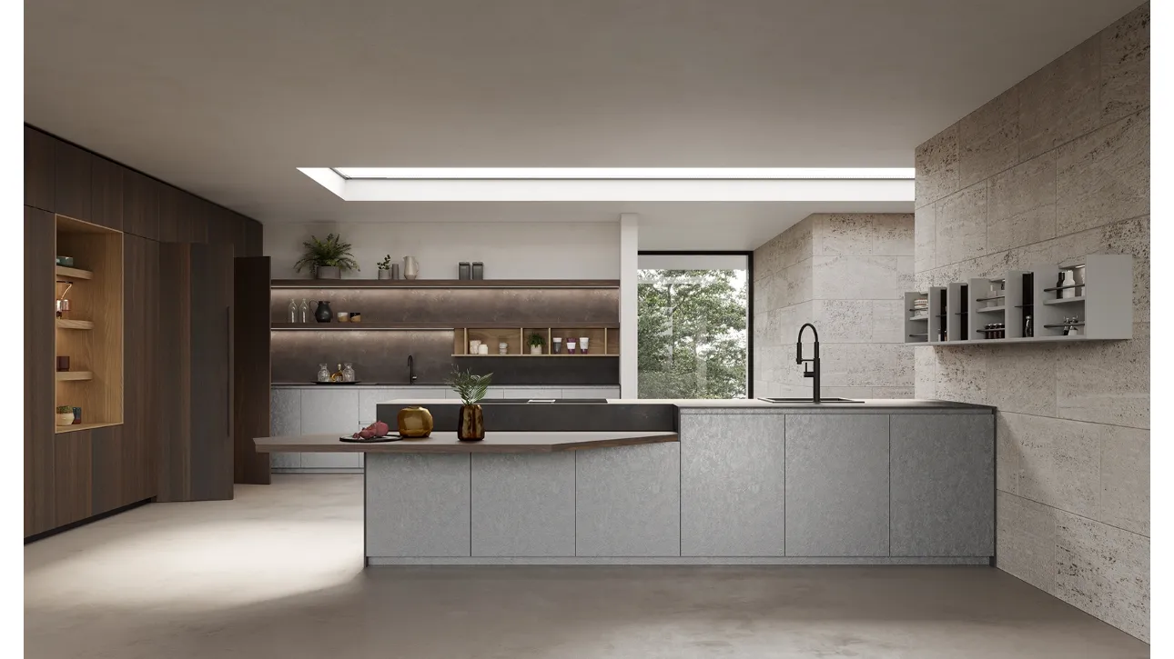 Cucina Design con penisola T80 03 di Zecchinon Cucine