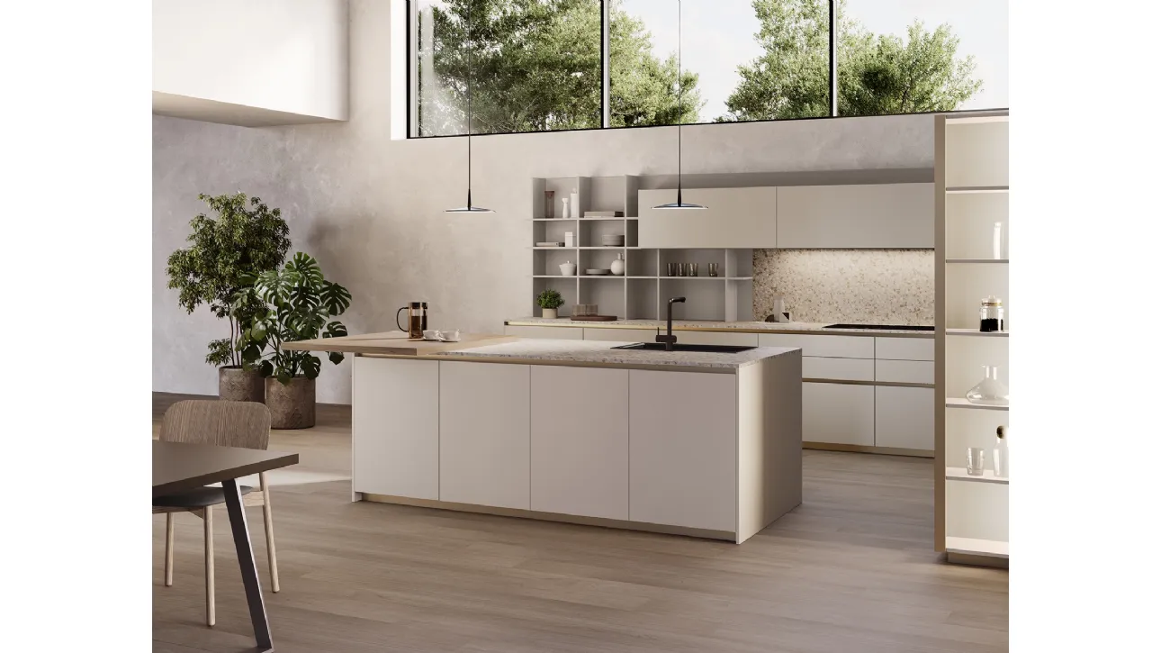 Cucina Design con isola Tiffany 03 di Zecchinon Cucine